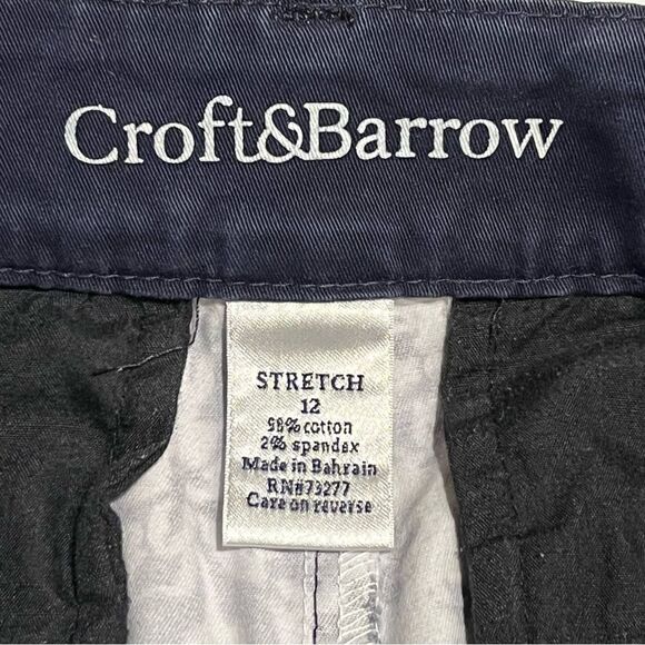 Croft and Barrow Blue Floral Shorts Size 12 - Picture 3 of 8